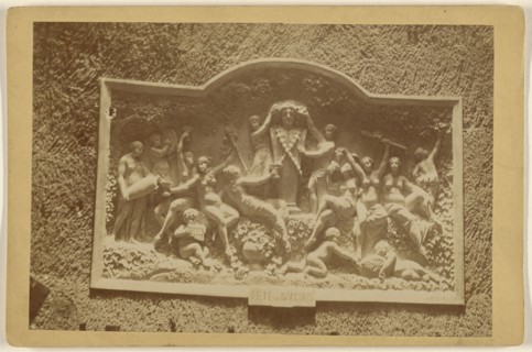 Fete de Bacchus a frieze by Navlet; French; about 1890; Albumen silver print