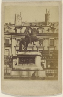 Place des Victoires; French; November 10, 1871; Albumen silver print