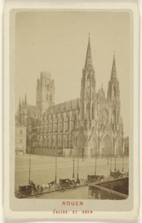 Rouen. Eglise St. Ouen; Le Comte, French, active Rouen, France 1860s, about 1870; Albumen silver print