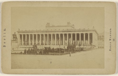 Neues Museum; German; about 1870; Albumen silver print