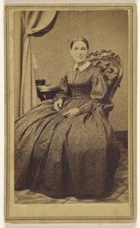 woman seated; Thomas Cummings, American, active 1860s, about 1868; Albumen silver print