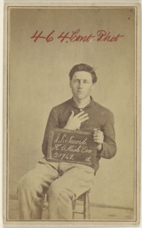 J.L. Secord. H.5. Mich Cav. 20948. d. Civil War victim; Attributed to William H. Bell, American, 1830 - 1910, about 1865