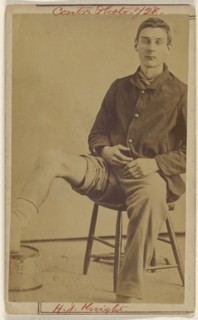 W.J. Knight Civil War victim; Attributed to William H. Bell, American, 1830 - 1910, about 1865; Albumen silver print