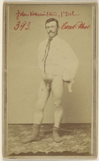 Priv. John Hamilton 1st Del. Vol. - Wounded at Hampton Va. April 1861; Attributed to William H. Bell, American, 1830 - 1910