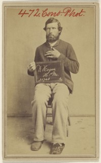 W. Hogan, H 1st ME. 20740. Civil War victim; Attributed to William H. Bell, American, 1830 - 1910, about 1864; Albumen silver