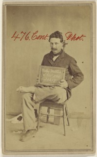 Wesley Walters, Civil War victim; Attributed to William H. Bell, American, 1830 - 1910, about 1864; Albumen silver print