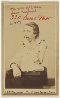 J.E.F. Cleghorn Pt. 1st New Jersey Cav. Civil War victim; Decamp & Crane; about 1864; Albumen silver print