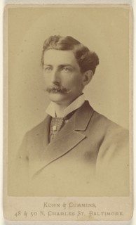 man with moustache; Kuhn & Cummins, American, about 1873 - 1881, 1870s; Albumen silver print