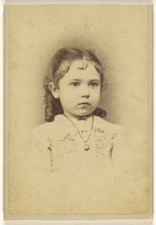 little girl; J.W. Emery, American, active 1860s, 1870s; Albumen silver print