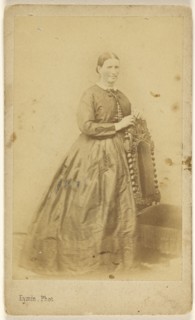 woman, standing; Georges Eymin, Austrian, active 1870s - 1890s, 1860s; Albumen silver print