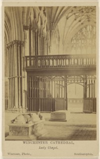 Winchester Cathedral, Lady Chapel; S.J. Wiseman, British, active Southampton, England 1860s, 1860s; Albumen silver print