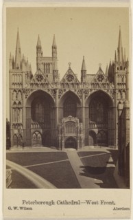 Peterborough Cathedral - West Front; George Washington Wilson, Scottish, 1823 - 1893, about 1865; Albumen silver print