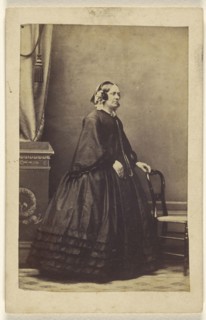 woman, standing; Liddiard, British, active Farnham, England 1860s, 1870s; Albumen silver print