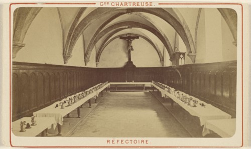Gde. Chartreuse. Refectoire; French; about 1867; Albumen silver print
