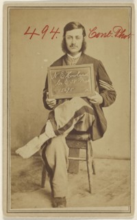 N.E. Howland, Civil War victim; Attributed to William H. Bell, American, 1830 - 1910, 1862 - 1864; Albumen silver print