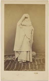 Femme mauve maroc; Attributed to A. Chauffy, French, active 1860s, 1870s; Albumen silver print