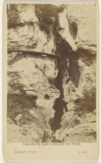 Galeries des Gorges du Fier; L. Demay, French, active 1860s - 1870s, about 1870; Albumen silver print