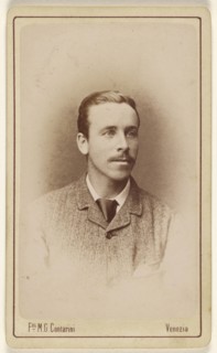 man with moustache; Marco Contarini & Giovanni; about 1866; Albumen silver print