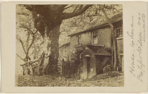 House where Professor Wilson was married - near Ambleside 15 Sept. 65; September 15, 1865; Albumen silver print