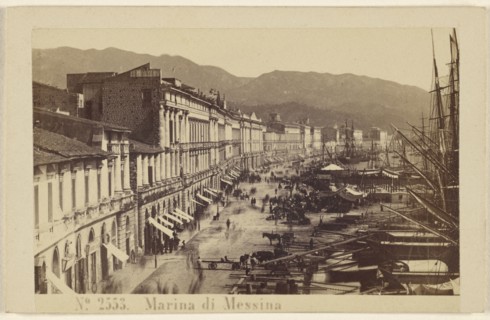 Marina di Messina; Sommer & Behles, Italian, 1867 - 1874, February 23, 1867; Albumen silver print