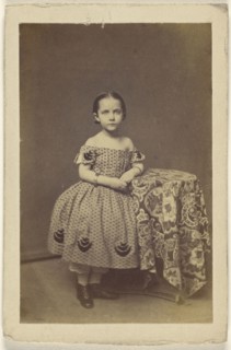 Portrait of a young girl; about 1870; Albumen silver print
