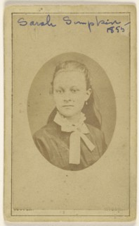 Sarah Simpkin. 1855; J. Cooper, British, active Wigan, England 1850s, negative 1855; print about 1862; Albumen silver print