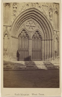 York Minster, West Door; George Washington Wilson, Scottish, 1823 - 1893, October 8, 1865; Albumen silver print