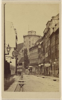 Principal Street, Copenhagen; Vilhelm Tillge, Danish, 1843 - 1896, June 1866; Albumen silver print
