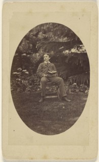 Photo of Helbech taken, printed and mounted by his brother Llewelyn; July 27, 1878; Albumen silver print