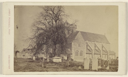 Boxgrove church near Chichester. 20 April 66; James Russell, British, active Chichester, England 1860s - 1880s, April 20, 1866