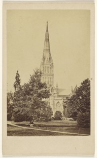 Sailsbury Cathedral 20 Decr '65; H. Brooks, British, active Salisbury, England 1860s, December 20, 1865; Albumen silver print