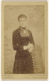 woman, standing; Benedetti & Boccalini; August 28, 1880; Albumen silver print