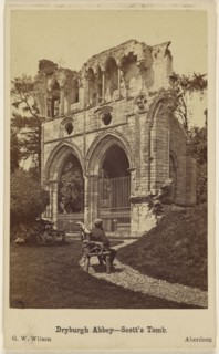 Dryburgh Abbey - Scott's Tomb; George Washington Wilson, Scottish, 1823 - 1893, September 20, 1865; Albumen silver print