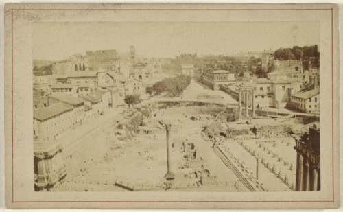 Roma. Foro Romano Colona Foca; Italian; 1865 - 1870; Albumen silver print