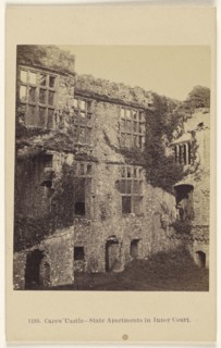 Carew Castle, State Apartments in Inner Court; Francis Bedford, English, 1815,1816 - 1894, July 21, 1867; Albumen silver print
