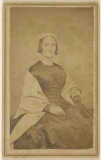 Mrs. Hanners nee - Harvey, sister of Levenms Jr. & Hezekiah Harvey -; about 1865; Albumen silver print