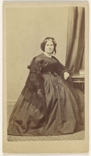 woman, seated; Charles R.B. Claflin, American, 1817 - 1897, 1865-1870; Albumen silver print