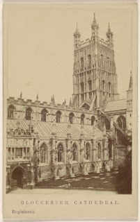 Gloucester Cathedral; British; November 18, 1865; Albumen silver print