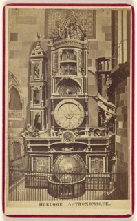 Horloge Astronomique. The Strasbourg Clock; J.G., French, active 19th century, 1866; Albumen silver print