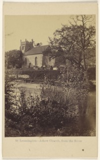Leamington, Ashow Church, from the River; Francis Bedford, English, 1815,1816 - 1894, about 1865; Albumen silver print