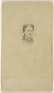 woman, printed in vignette-style; Augustus Marshall & Company; about 1870; Albumen silver print