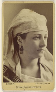 Dora Goldthwaite; Napoleon Sarony, American, born Canada, 1821 - 1896, 1870 - 1875; Albumen silver print