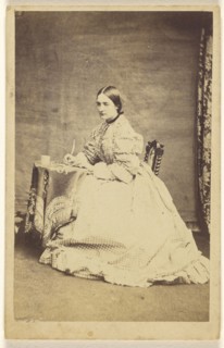 Nelly Campbell. July 1863. Miss C.J. Soddell, ?, E. Goshawk, British, active Harrow, England 1860s - 1870s, July 1863; Albumen