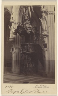 Bruges, Eglise N. Dame; Adolphe Braun, French, 1812 - 1877, 1865 - 1870; Albumen silver print