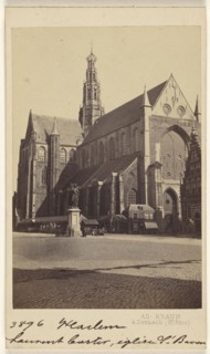 Haarlem, Laurans Coster, eglise S. Bavon; Adolphe Braun, French, 1812 - 1877, 1865 - 1870; Albumen silver print
