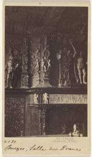 Bruges, Salle du Francs; Adolphe Braun, French, 1812 - 1877, 1865 - 1870; Albumen silver print