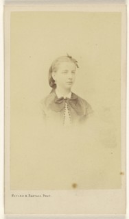 French woman, printed in vignette-style; Bayard & Bertall; about 1862; Albumen silver print