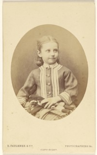 Mabel, aged 5; Robert Faulkner & Co; 1865-1870; Albumen silver print