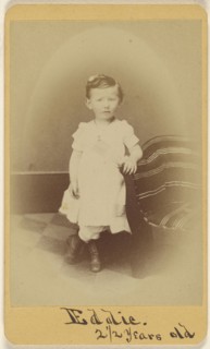 Eddie. 2 1,2 years old; William H. Tipton, American, 1850 - 1929, active Gettysburg, Pennsylvania, 1865 - 1870; Albumen silver
