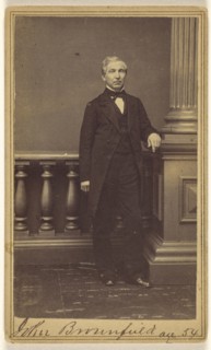 John Brownfield age 54; Gibbon, American, active 1860s, 1870 - 1875; Albumen silver print